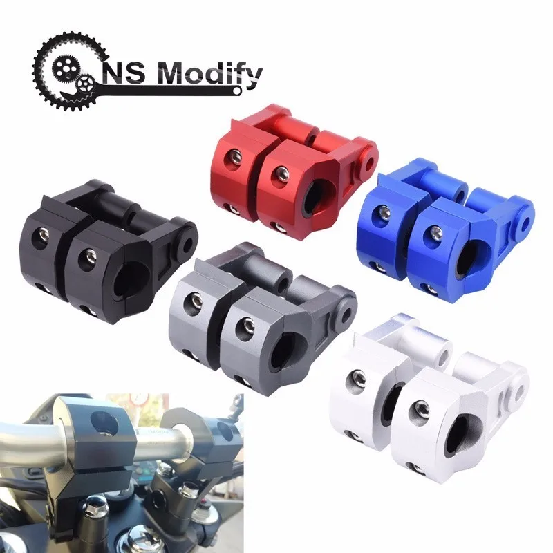 NS изменить Универсальный руль мотоцикла стояк Алюминиевый Регулируемый жир бар зажимы 22 мм или 28 мм Бар Крепление зажим для Yamaha Bmw