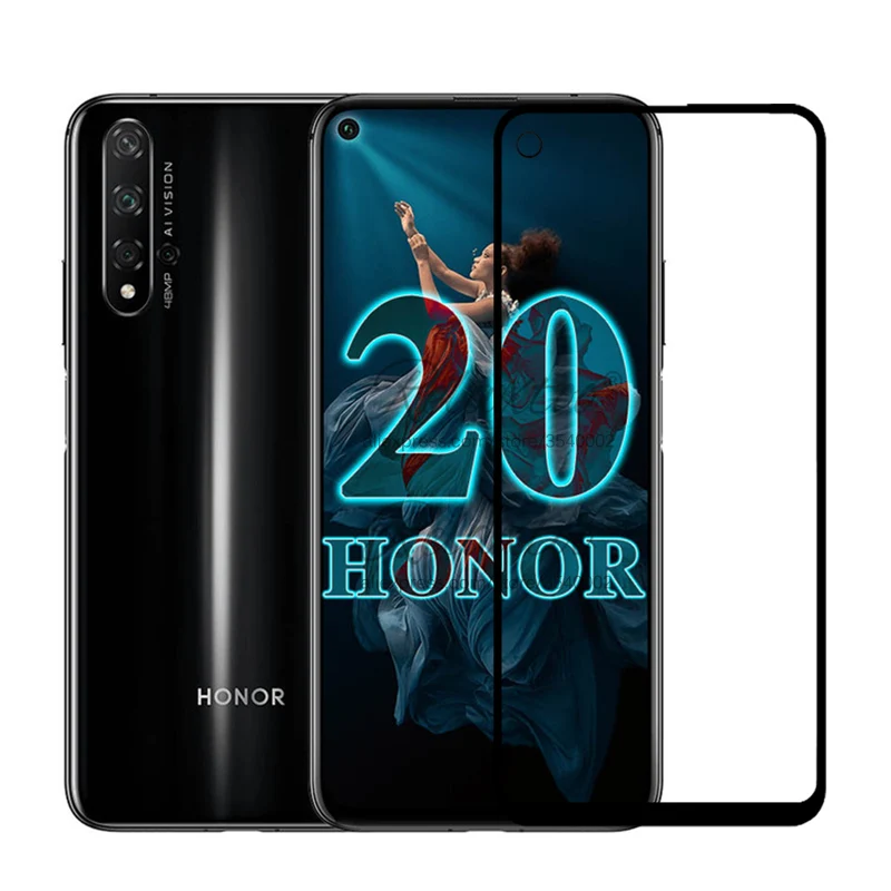 Закаленное стекло с полным покрытием для huawei honor 20 Защита экрана Pro зеркальная