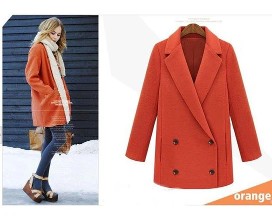 Simple All match Cheap font b Women s b font Woolen font b Jacket b font