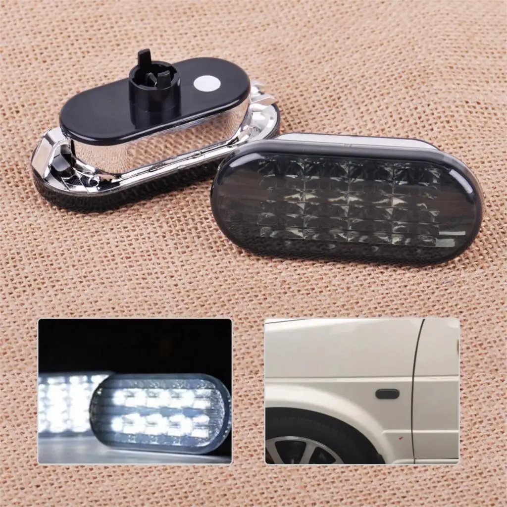 

CITALL 2PCS White / Yellow Light Side LED Marker Light Lamp Indicator For VW Golf Jetta Bora MK4 Passat B5/B5.5 1999 - 2003 2004