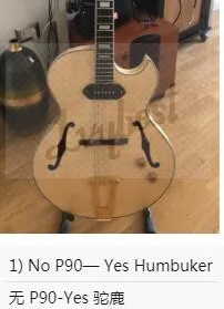 

Customized body and headstock shape 6 string electric guitar hollow body,flame top back plain,gold parts,no pickguard installed!