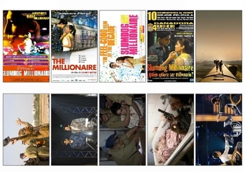 

10 pcs/lot Slumdog Millionaire Movie Poster Picture Souvenir Card Sticker DIY Decoration Credit Bank Bus ID Card Stickers 1265