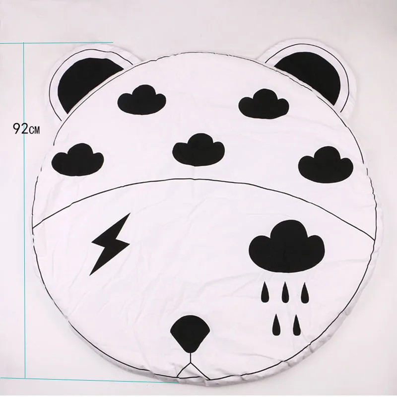 

92cm Animal Climbing Carpet Baby Play Mats infant Crawling Blanket Round Carpet Rug Toys Mat Kids Room Decor Bear Sleeping Mat