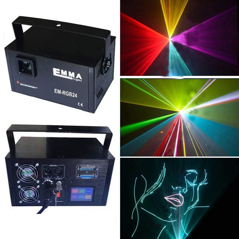

30k Stage lights full color animation laser lights DJ KTV bar stage lighting automatic touch screen laser light EM-RGB243