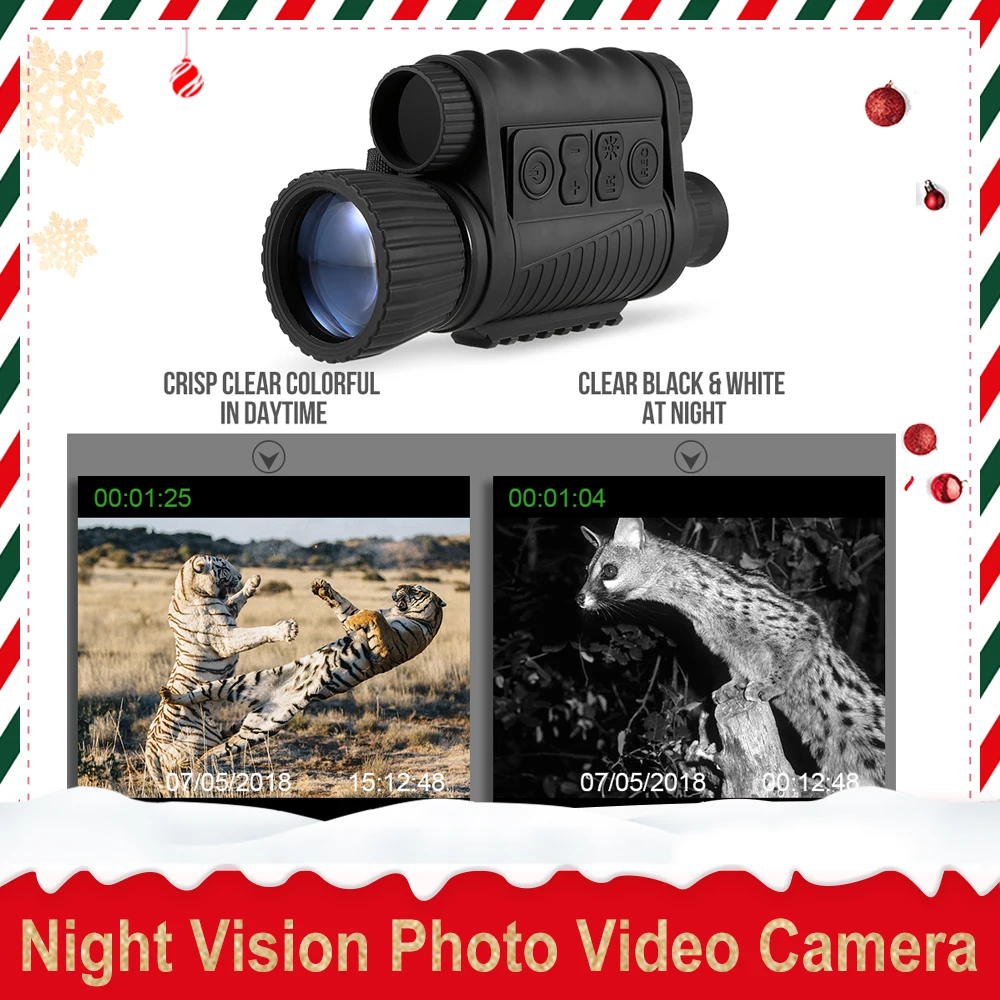 

6X50 Digital Night Vision Monocular Zoom Photo Video Camera TFT 720P Video 350m Distance Night Watching Observation Camera