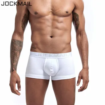 

JOCKMAIL Sexy Men Boxer Cotton Soft Breathable Underwear Male Comfortable Solid Panties Underpants Cueca Boxershorts Homme slip