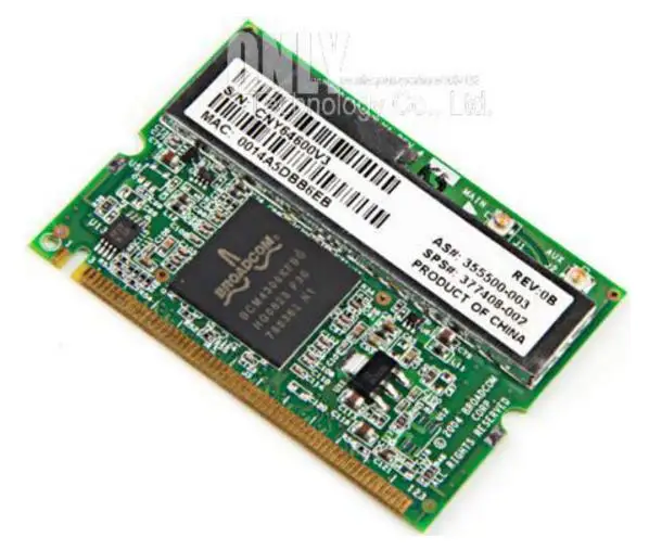 BroadCom BCM94306 BCM4306 BCM94306MPLNA беспроводная Wifi Мини карта Pci WLAN для hp Compaq nx4800 nx9000 nx9005 nx9008 nx9010