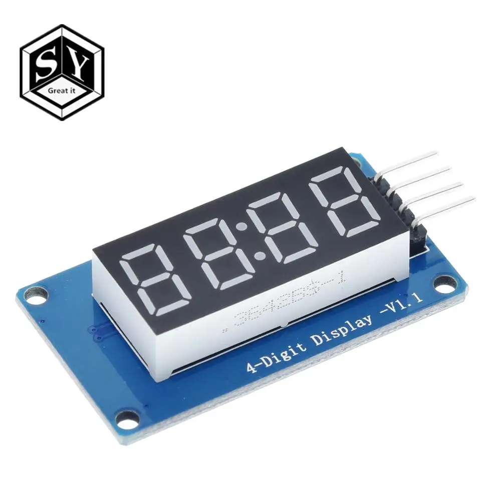 Модуль цифросветодиодный светодиодного дисплея TM1637 1 шт. 4 бита для arduino 7