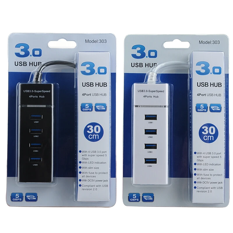 USB 3.0 Hub High Speed 5Gbps USB Hub for MacBook Air PC Laptop Ultrabook Notebook Tablet Computer Peripherals