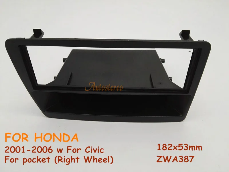 1 Din автомобиля радио фасции и установка панели рамка для HONDA Civic 2001-2006 Вт/карман(правое колесо) ZWA11-387