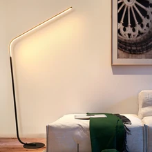 Черный/белый постмодерн СВЕТОДИОДНЫЙ торшер для гостиной стоящая лампа 24 Вт Семейные комнаты спальни и офисы освещение AC110-220v