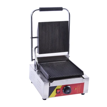 

NP-589 Commercial 110V 220V Stainless steel Electric Bread Sandwich Maker Machine Toaster Grill Non-Stick Cooking Surface 2200W