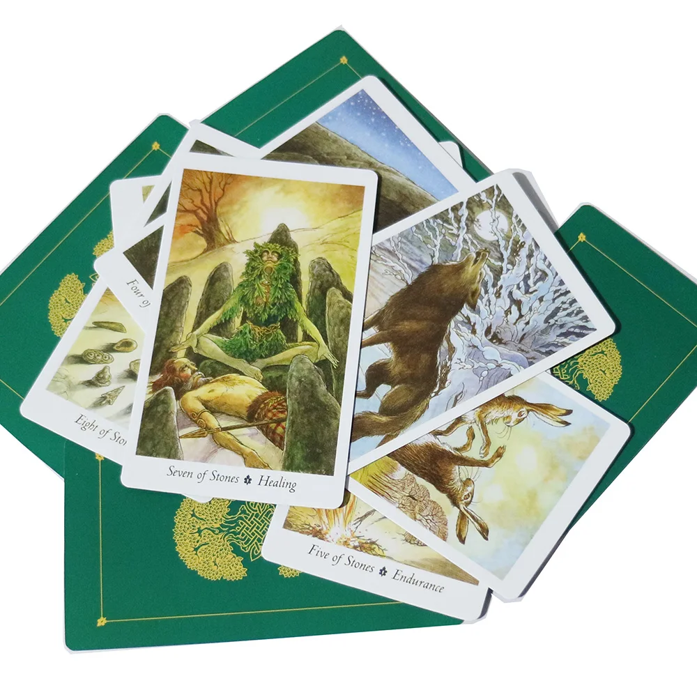 Карты природы Таро загадочные животные игральные карты для вечерние семейная настольная игра дерево двойная извивающая Змея шаблон