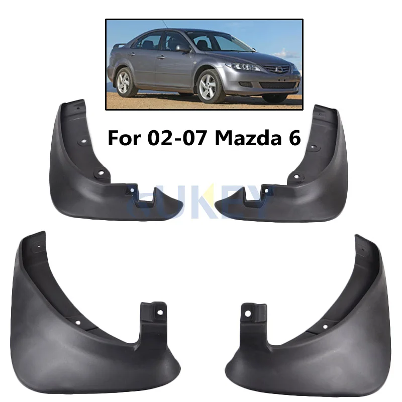 

4Pcs OE Styled Mud Flaps For 2002-2008 Mazda 6 Sedan Mudflaps Splash Guards Mud Flap Mudguards Fender 2003 2004 2005 2006 2007