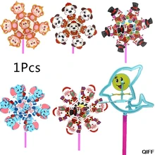 Дропшиппинг 3D красочные милые Мультяшные животные барабан ветряная мельница домашний сад двор Открытый Декор поставка игрушки для детей подарок