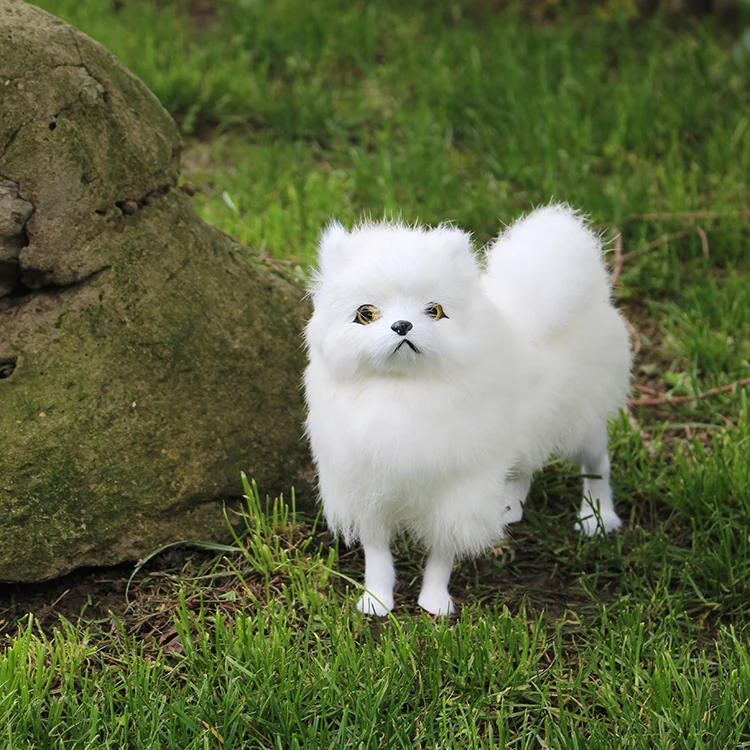 Super Lucu Mainan Mewah Anjing Pomeranian Tangan Penuh Membuat