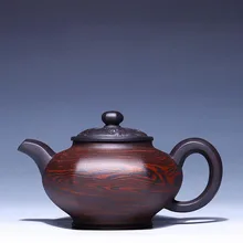 270 мл известный Художественный Ручной Работы Цзы Ша чайный горшок Исин аутентичная фиолетовая глина керамический кунг-фу чайный горшок отель черный чайник чайный Горшок Подарок
