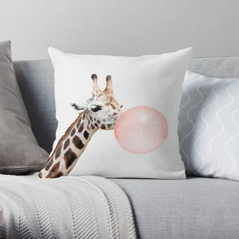 

Giraffe print, Bubble gum Pillow Covers Cases Pattern Nordic Cover Cushion Pillowcase Square Print