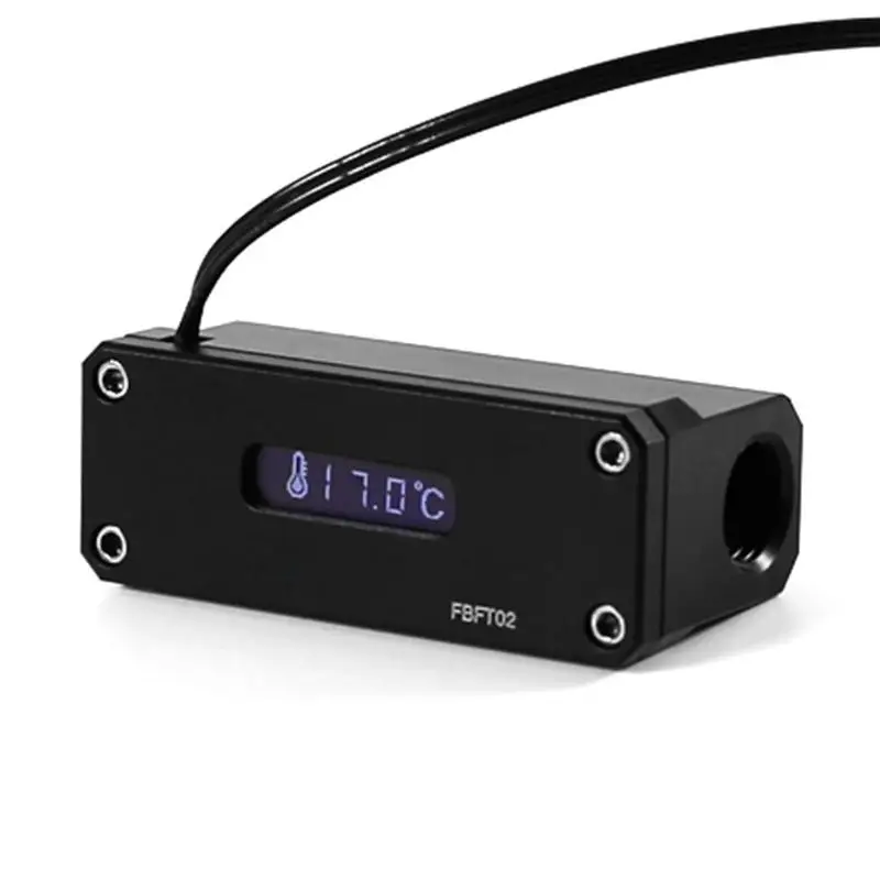

Digital Water Cooler G1/4 3 Pins OLED Water Temperature Meter Thermometer for Computer Water Cooling System