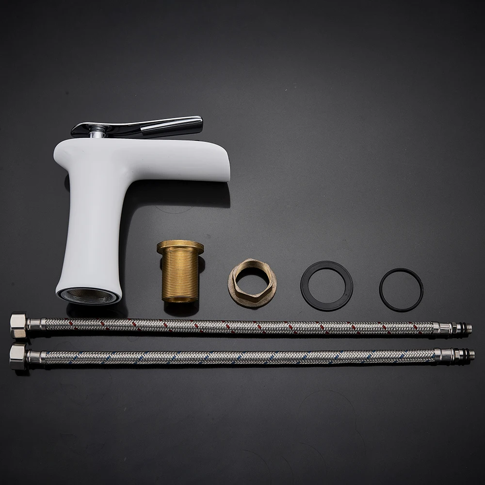 Basin Faucets Single handle Bathroom Mixer Tap Bath Antique Brass Sink Water Crane Silver Taps basin faucet bathroom faucet