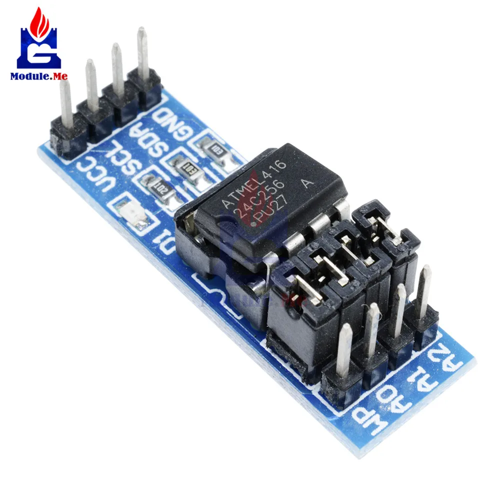 Новый AT24C256 I2C IIC интерфейс EEPROM модуль памяти 8P чип источник питания индикатор Pull Up
