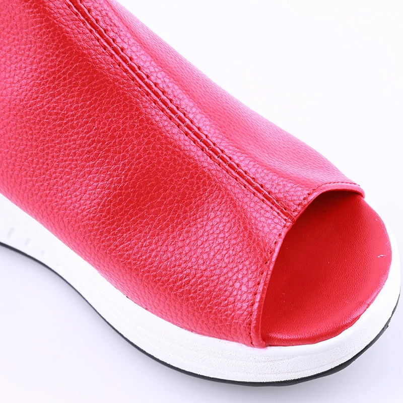 2019 модные летние сандалии женские туфли на толстой танкетке скошенная платформа кожаные сандалии женские повседневные туфли на плоской