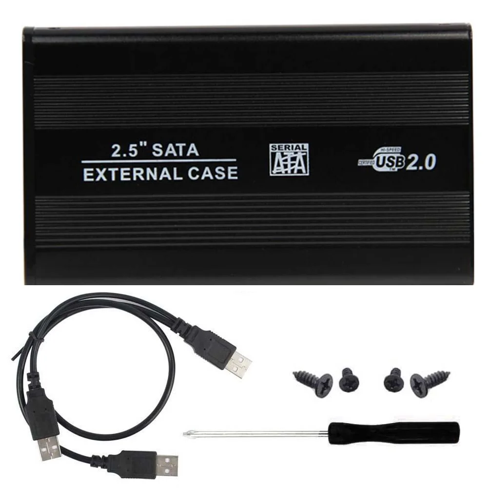 USB 2.0 HDD Caddy Enclosure 2.5 inch SATA SSD Mobile Disk Box Cases laptop hard drive 2.5 hdd