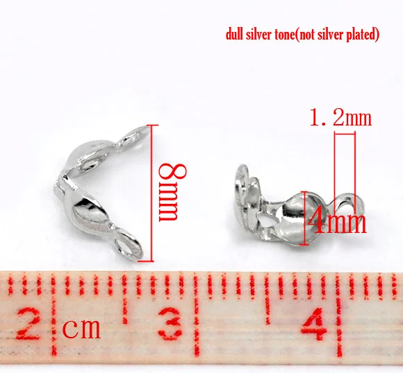 Doreenbeads قلادة فضية لهجة شارلوت يعقص الخرز نصائح 8x4 ملليمتر ، وتباع في حزمة من 150 2015 جديد Doreenbeads قلادة فضية لهجة شارلوت يعقص الخرز نصائح 8x4 ملليمتر ، وتباع في حزمة من 150 2015 جديد
