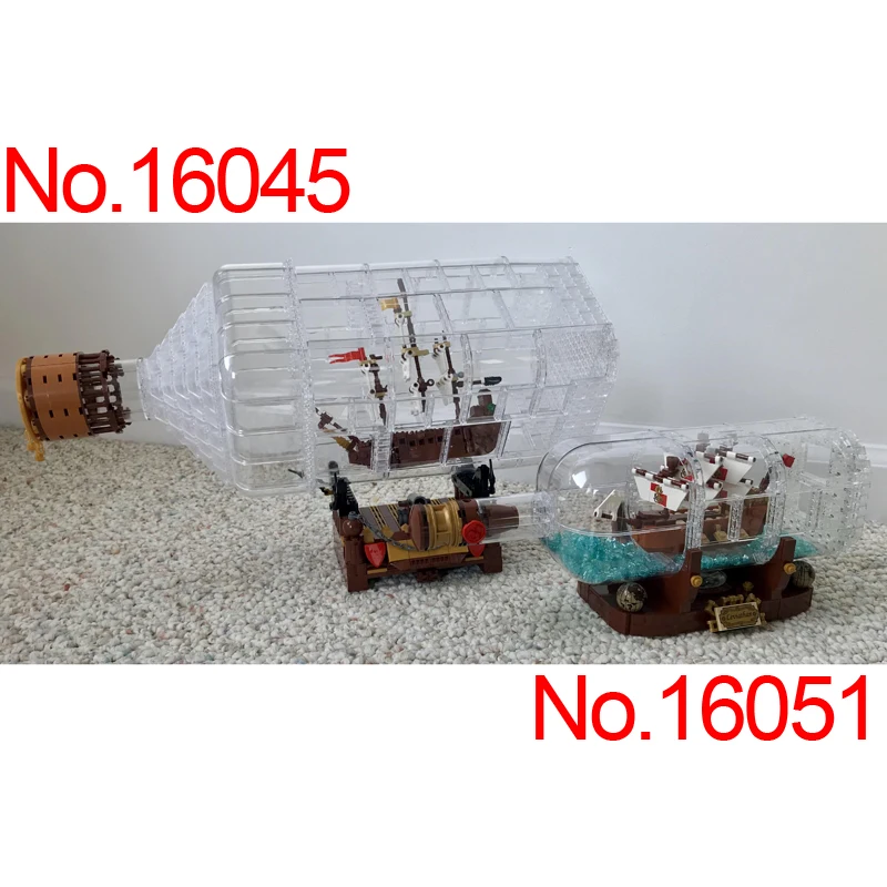pirate ship in bottle lego