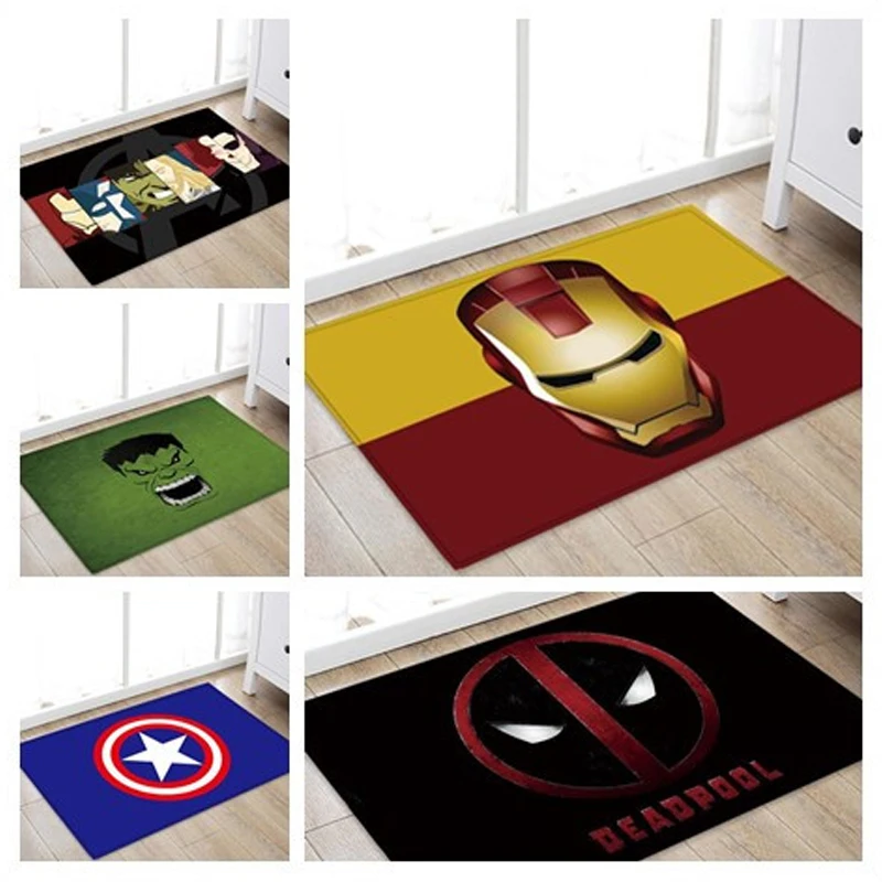 

Avengers Toys Marvel avengers endgame Plush Carpet Iron Man spiderman Batman Captain America Cotton Christmas Gift for Kids