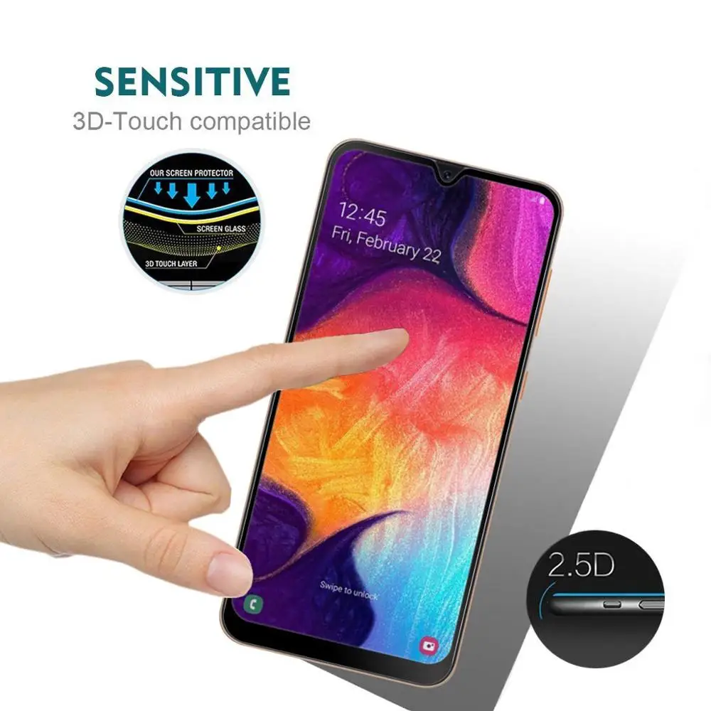 Полное клеевое закаленное стекло с полным покрытием для OPPO A5S AX5S R15X защитная