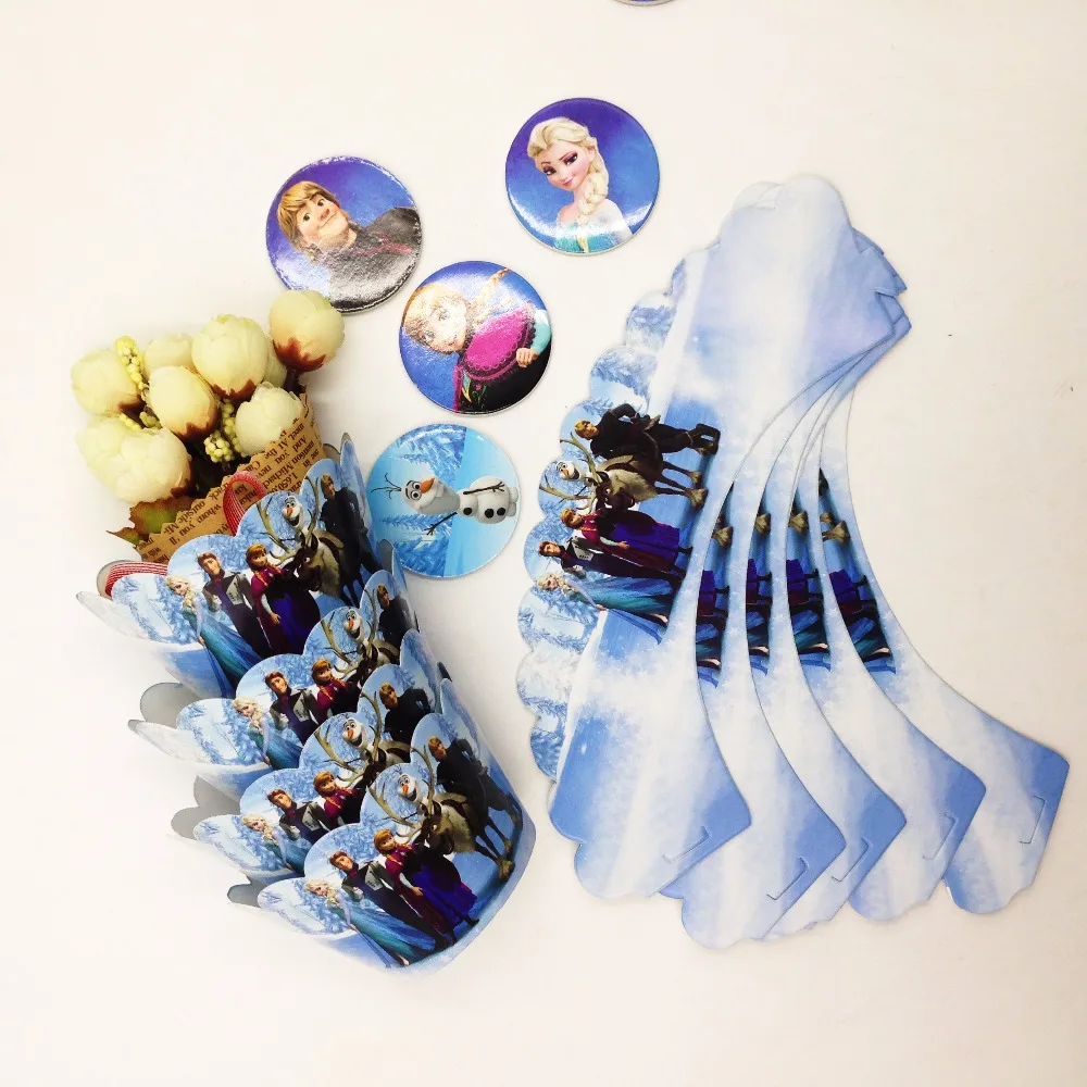 

24pcs Party Supplies Cupcake Wrappers And Toppers Kids Birthday Decoration Baby Shower For Kids Girls
