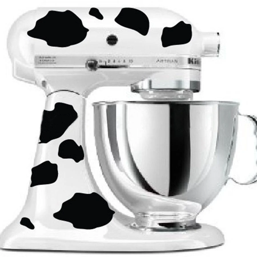  Cow Print Vinyl Decal Sticker Set for Kitchen Mixer Home Decor  Stickers : Handmade Products