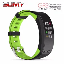 Slimy новейший P5 умный Браслет gps расположение Открытый Бег Спортивный Браслет частота сердечных сокращений высота температура мониторинг группы