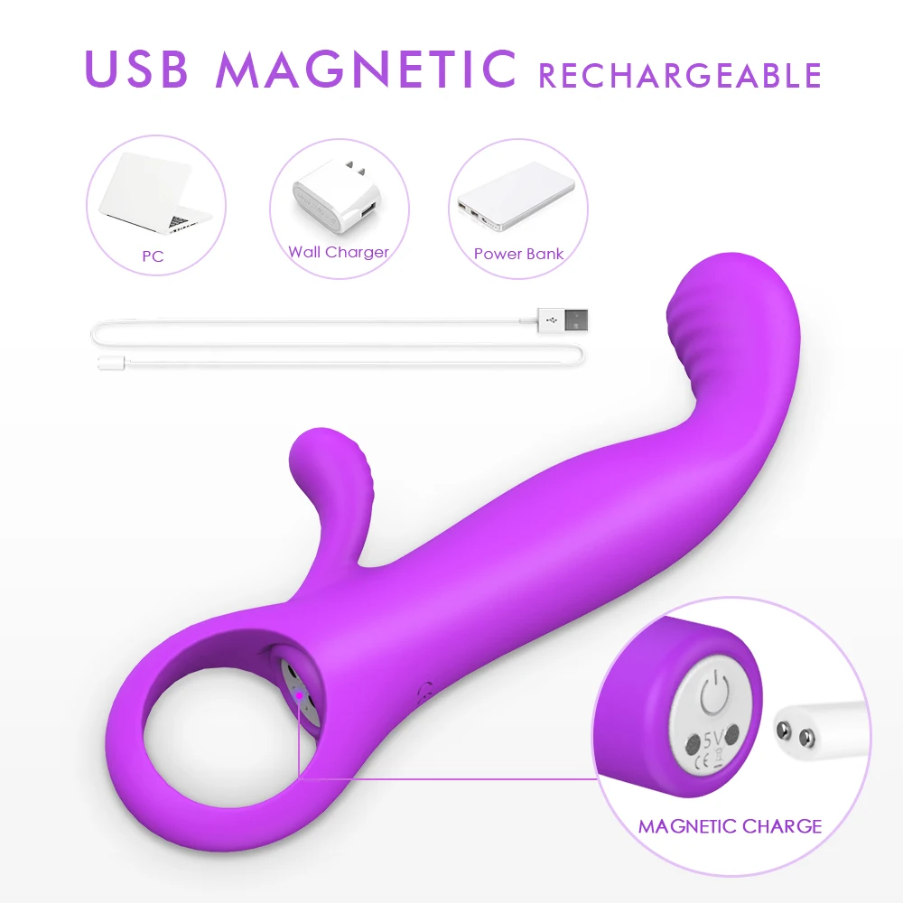 Интимные товары 9 скоростей g точка массаж тела кролик вибратор USB Перезаряжаемый