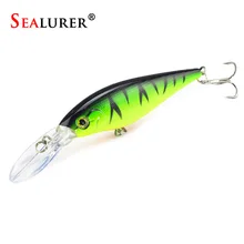 11cm 10.5g Minnow Crankbait Hard Bait Tight Wobble Slow Floating Jerkbait High Quality ABS Fishing Lure