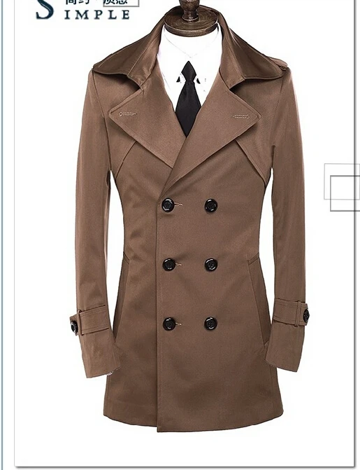 Popular Brown Trench Coat Men-Buy Cheap Brown Trench Coat