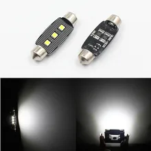 FSYLX автомобильный фестон светодиодный светильник Canbus без ошибок 31 мм 36 мм 39 мм 41 мм 3030 3SMD Festoon C5W C10W багажник светодиодный Интерьер лампа для плафона