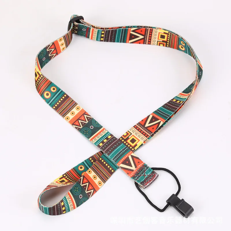 

46.5-74cm Adjustable Nylon Colorful Vivid Printing Style Ukulele Strap belt Sling with hook Ukulele guitar Accessories