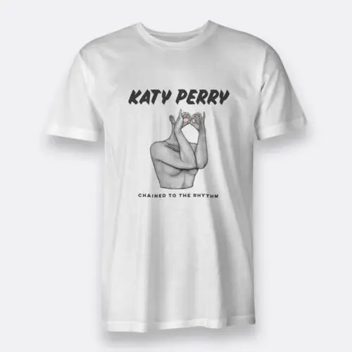

Chained To The Rhythm Disco 1984 Katy Perry Tees White S-3XL Men's T-shirts Funny O-Neck T shirt