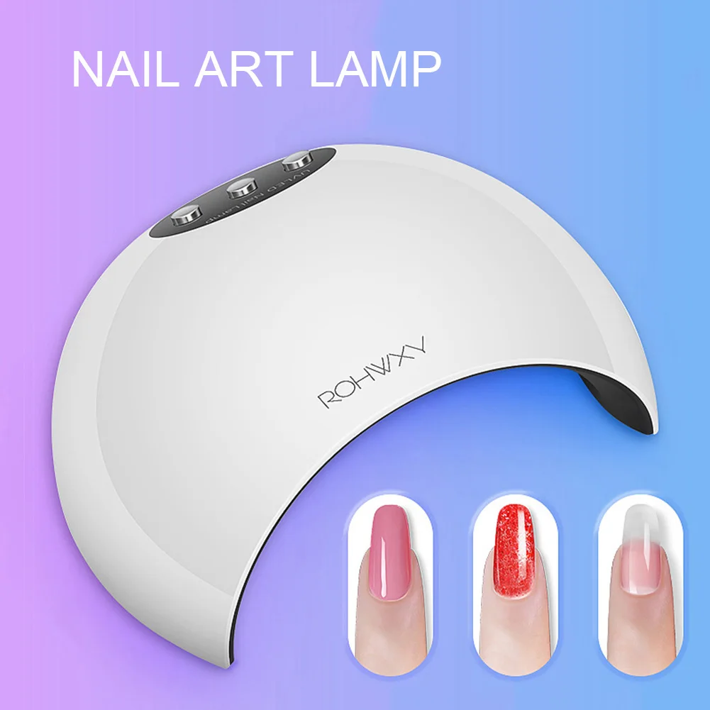 Buy 24W LED Nail Dryer With Timer UV Lamp Rechargeable