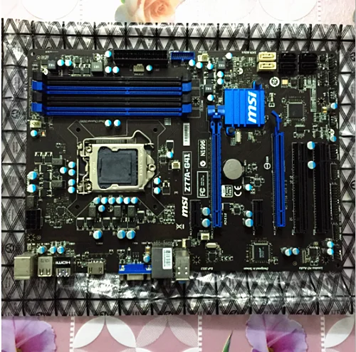 Оригинальная материнская плата MSI Z77A-G41 LGA 1155 DDR3 для i3 i5 i7 cpu 32GB USB3.0 SATA3 Z77 настольная материнская плата