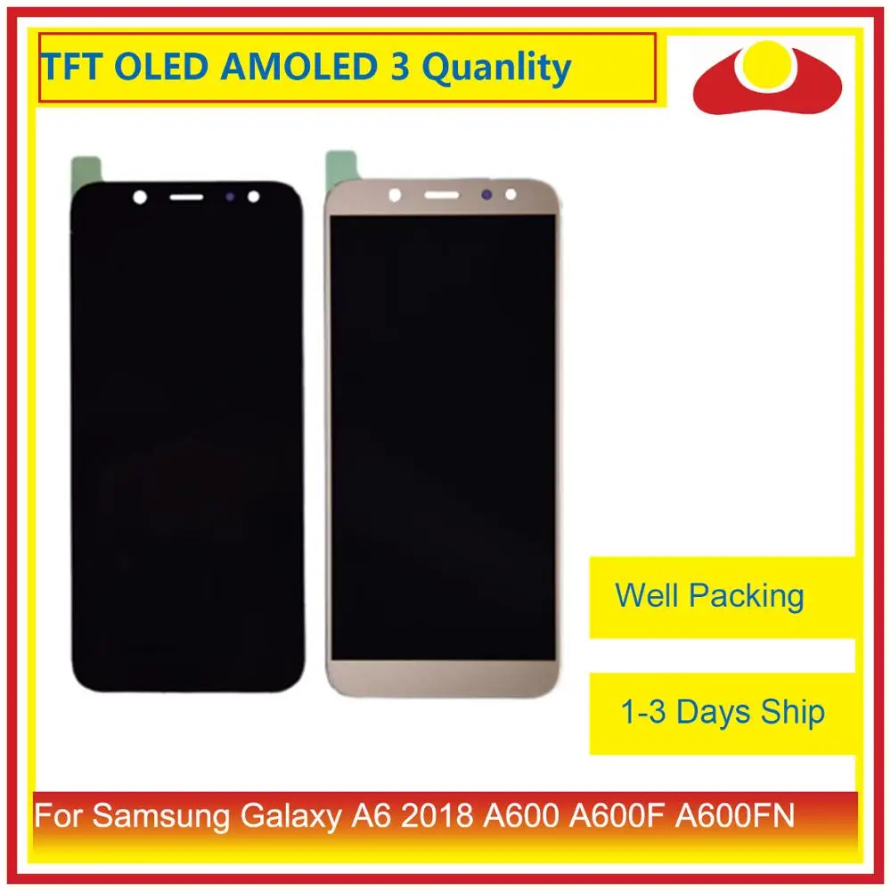 Оригинальный ЖК дисплей с дигитайзером сенсорного экрана в сборе для Samsung Galaxy A6