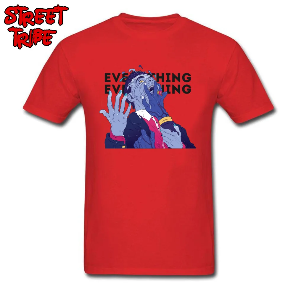 Everything Everything 3281 Top T-shirts Coupons Short Sleeve Street 100% Cotton O Neck Men Tops Shirt Tops Tees Summer/Autumn Everything Everything 3281 red