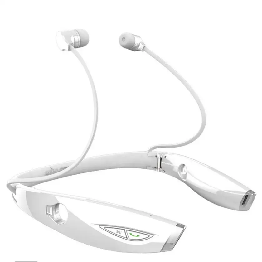 HL водонепроницаемый складной беспроводной Bluetooth Фанатик H1 стерео гарнитура спортивные наушники Прямая oct12 - Цвет: white
