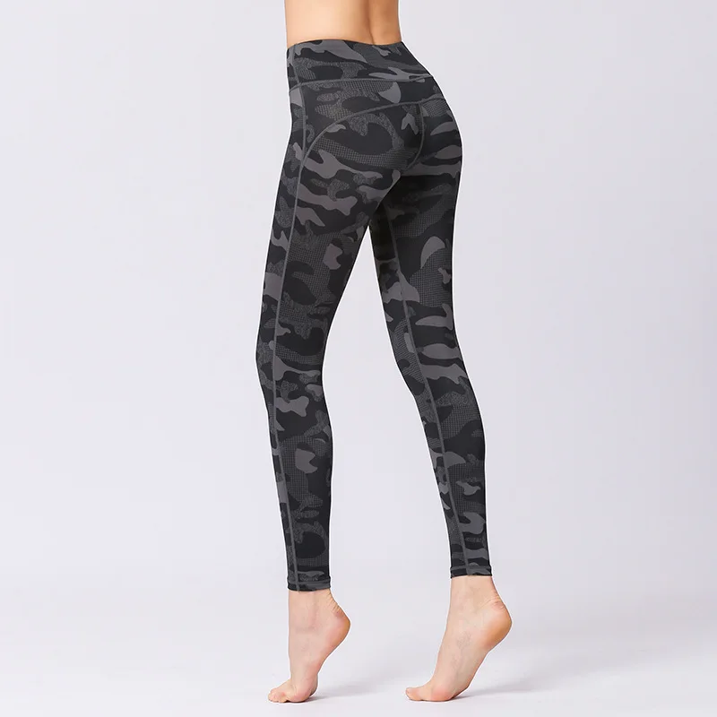 

Womens High Waist 7/8 Length Camouflage Printed Yoga Pants For Women Sports Jogging Running Tights Stretch Workout Leggings