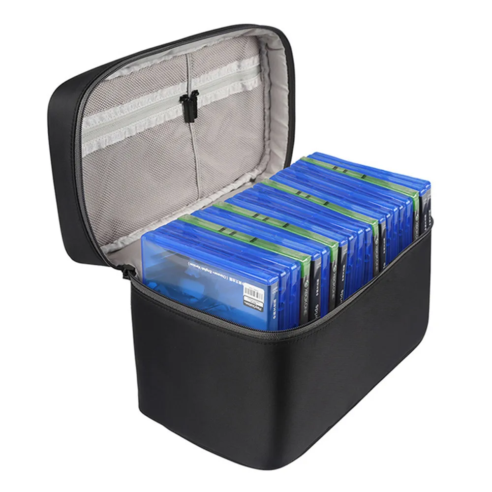 Large Capacity CD Discs Storage Bag for Xbox One PS4 /PS4 PRO Game Disc Carrying Case Travel Portable Storage Cover Case Box