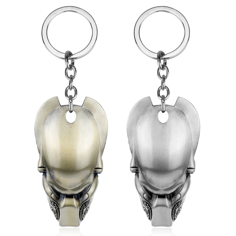

MQCHUN Jewelry Hot Movie Alien v Predator Keychain Alloy Predator Mask Key Chain Metal Key Rings For Women Men Chaveiro Xmas