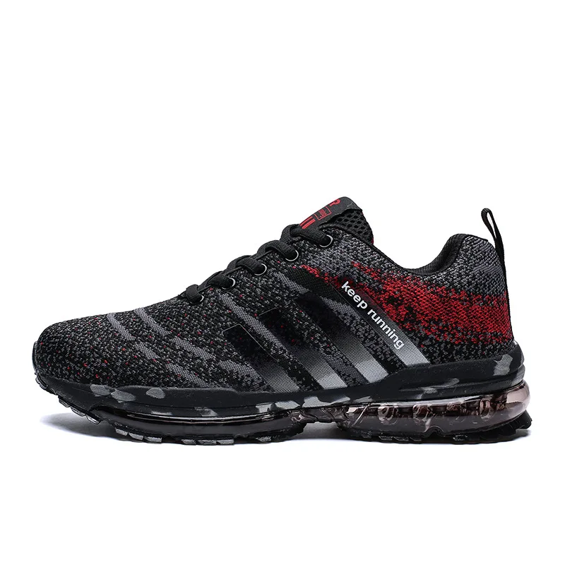 

Full palm cushion couple sneakers lightweight wild casual men's shoes flying woven breathable men's shoe large size tide shoes