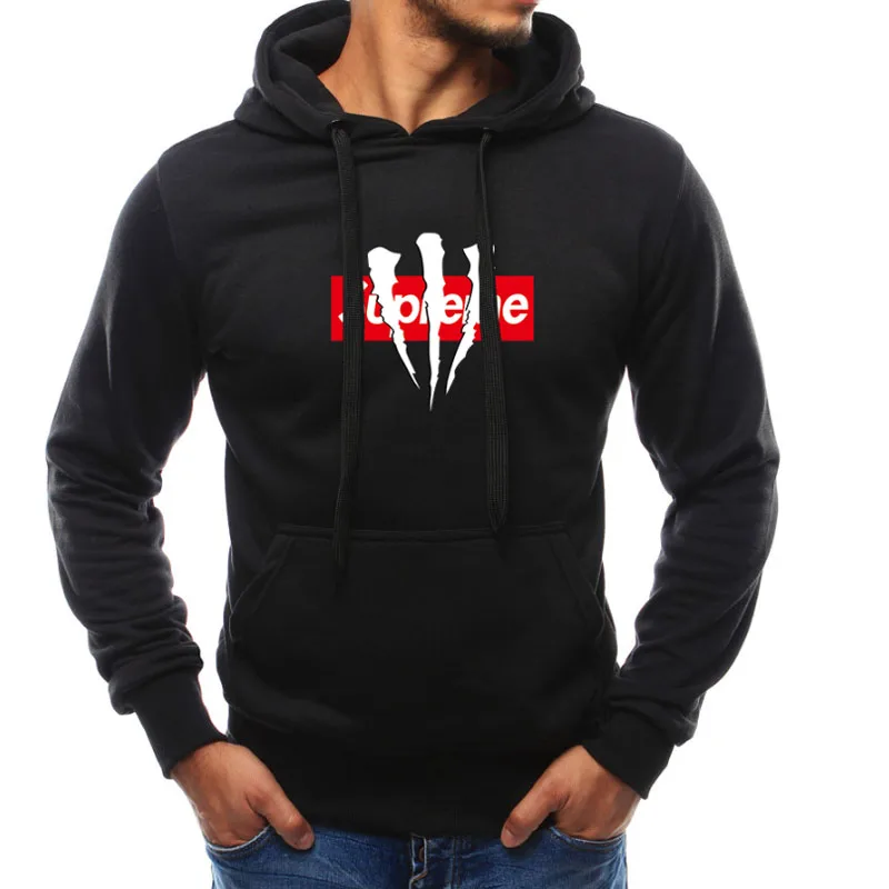 

2019 New Men's Sweaters Sleek Minimalist Design Personalized Print Spring and Autumn Winter Long-sleeved Hooded Men's Sweater